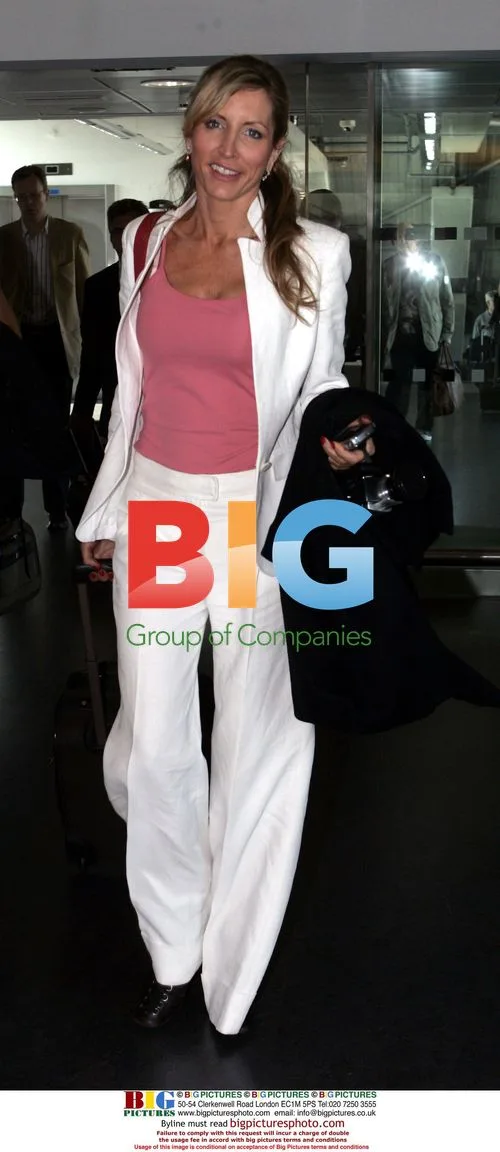 Heather Mills at Heathrow Airport