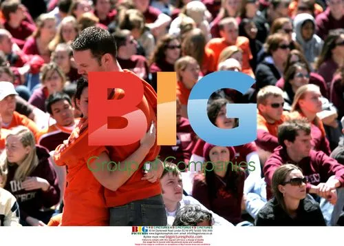 Virginia Tech students comfort each other