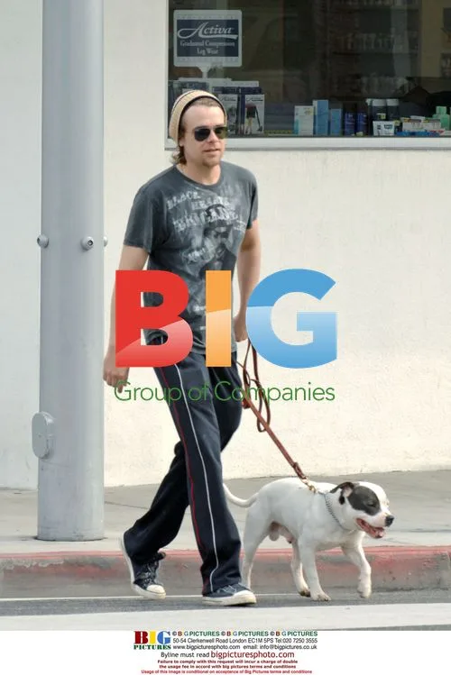 Actor Nick Stahl Walks Dog in Beverly Hills
