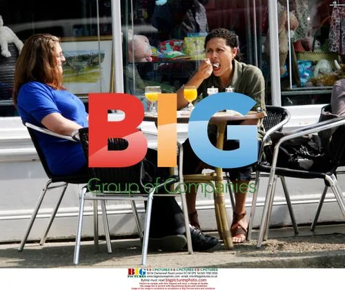 Ex Eastenders actress Troy Titus-Adams having lunch