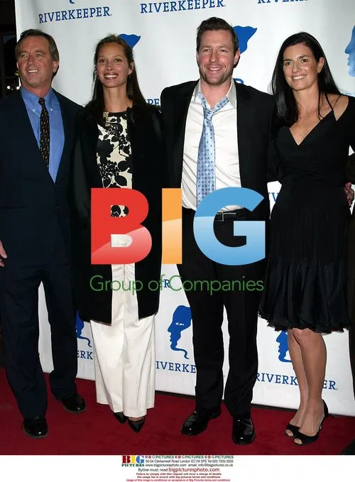 Robert Kennedy Jr., Christy Turlington, Edward Burns, and Mary Richardson Kennedy at Riverkeeper Gala