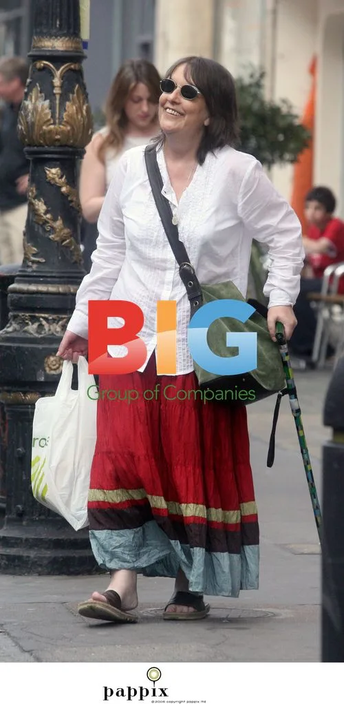 Kathy Burke Out in London After Illness