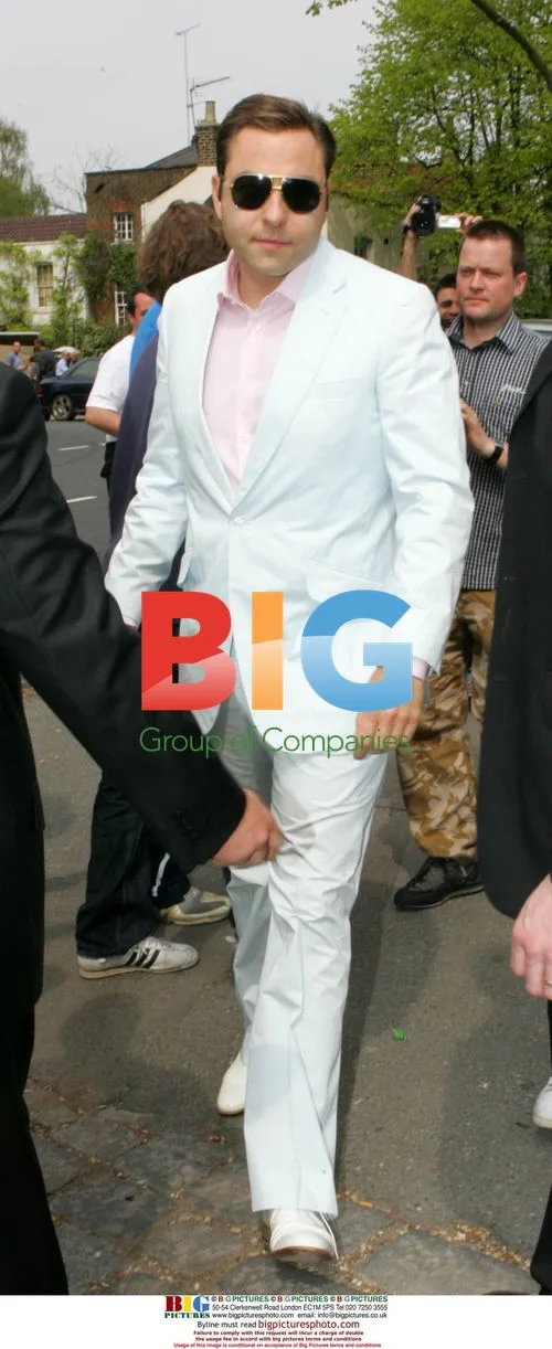 David Walliams at Bluebell Madonna's Christening