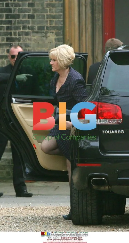 Victoria Beckham's mother at Geri Halliwell's daughter's christening