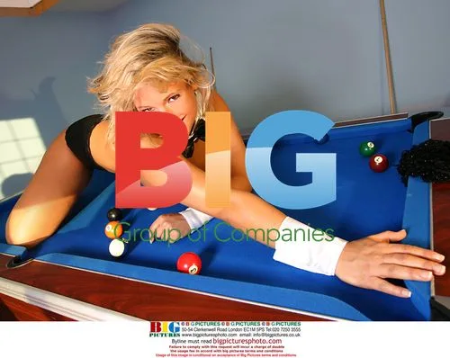 Holly McGuire as Playboy Bunny on Pool Table