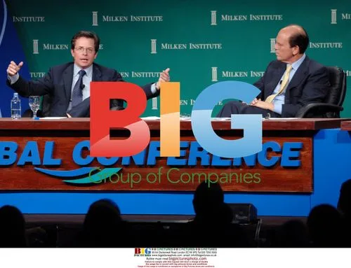 Michael J. Fox Participates in Milken Institute Panel