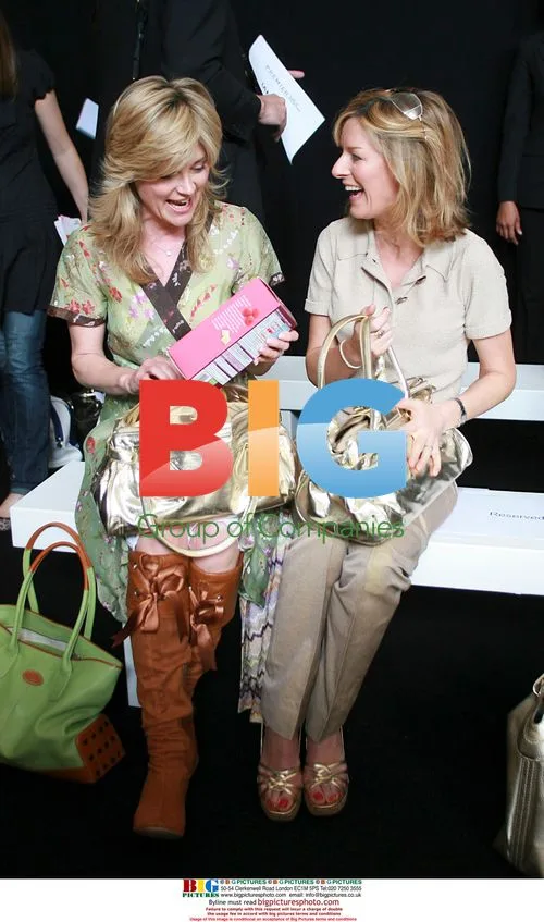 Anthea Turner and Andrea Catherwood at TU Sainsburys Fashion Show