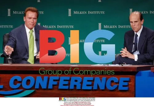 Schwarzenegger Speaks at Milken Conference