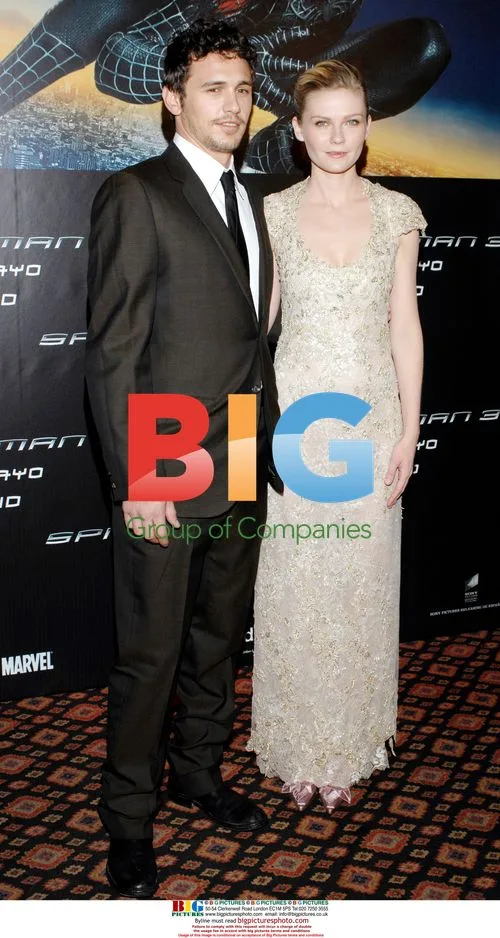 Kirsten Dunst and James Franco at 'Spider-Man 3' Madrid Premiere