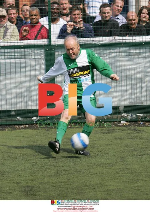 Radio hosts compete in football match