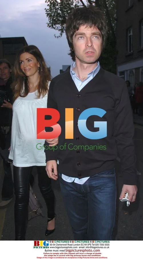 Sara McDonald and Noel Gallagher at Art Exhibition