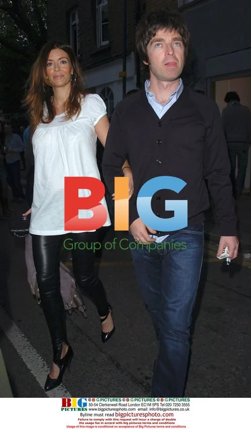 Sara McDonald and Noel Gallagher at London Exhibition