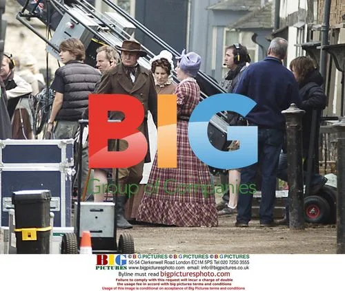 Phillip Glenister on the set of The Cranford Chronicles