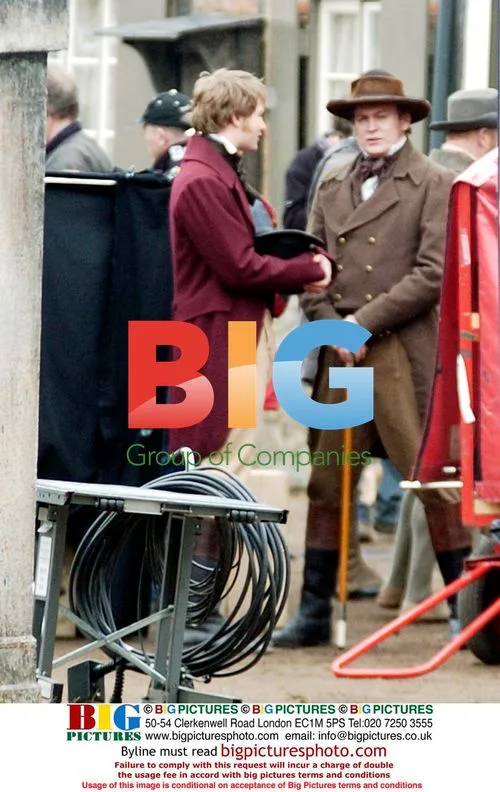 Phillip Glenister on the set of The Cranford Chronicles