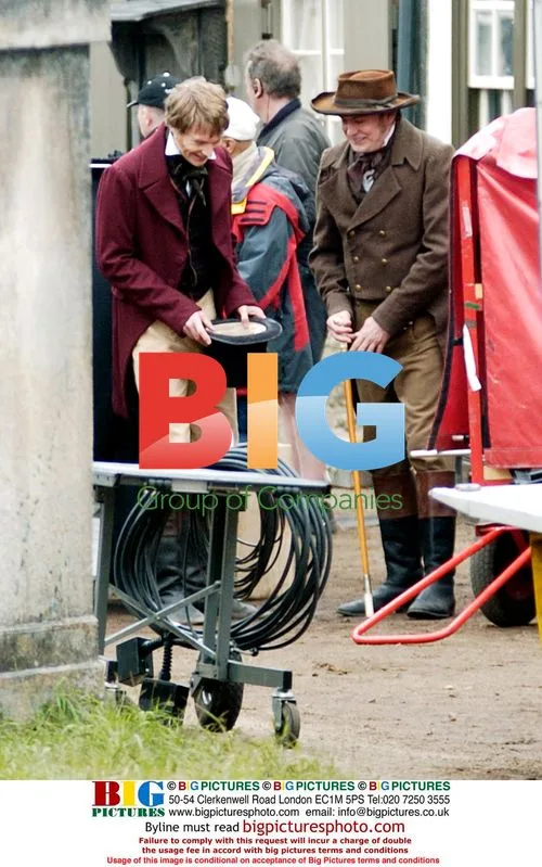 Phillip Glenister on set of The Cranford Chronicles