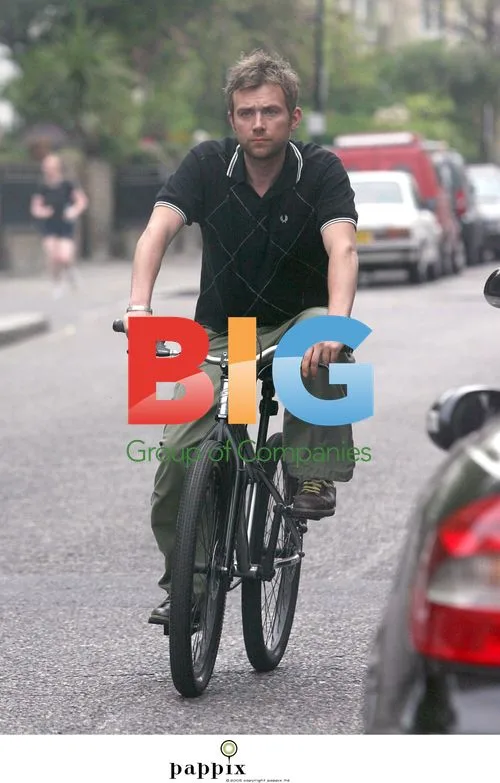 Damon Albarn Cycling in North London