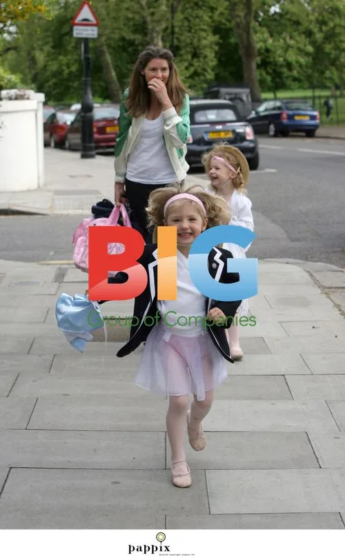 Jools Oliver Takes Daughters to Dance Class
