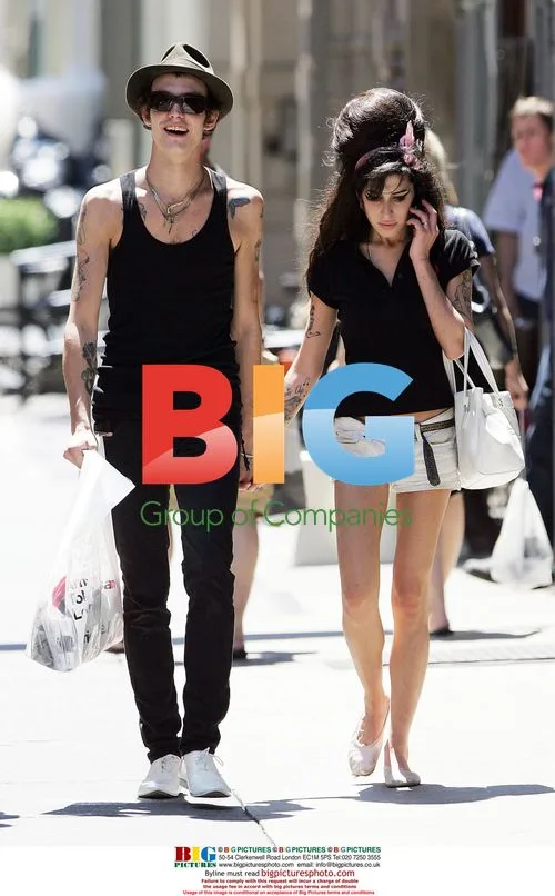 Amy Winehouse and Husband Blake Fielder Civil in Soho