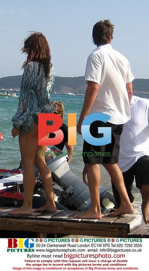 Cindy Crawford at La Voile Rouge Beach