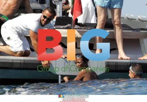 Naomi Campbell on Dolce & Gabbana yacht