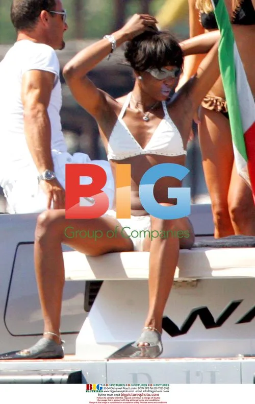 Naomi Campbell on Dolce & Gabbana Yacht