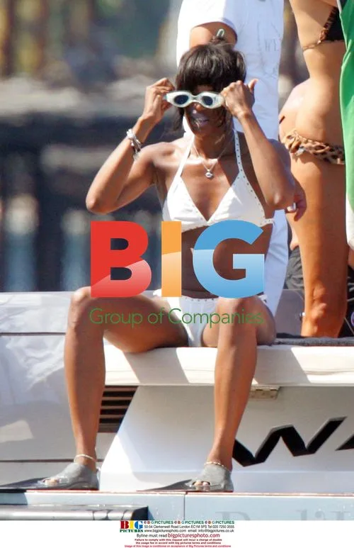 Naomi Campbell on Dolce & Gabbana yacht