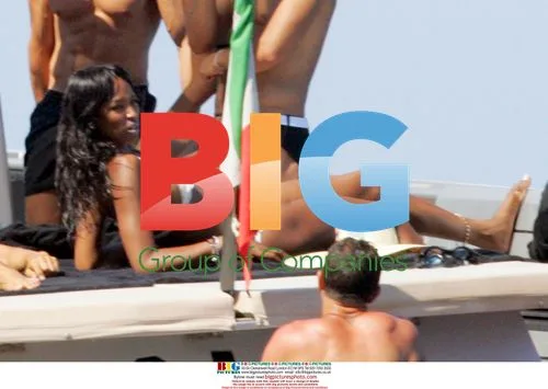 Naomi Campbell on Dolce & Gabbana Yacht