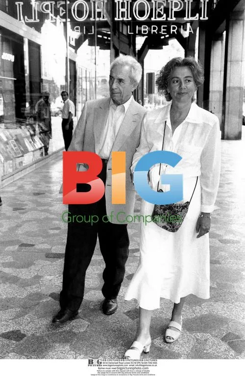 Michelangelo Antonioni with wife Enrica Fico