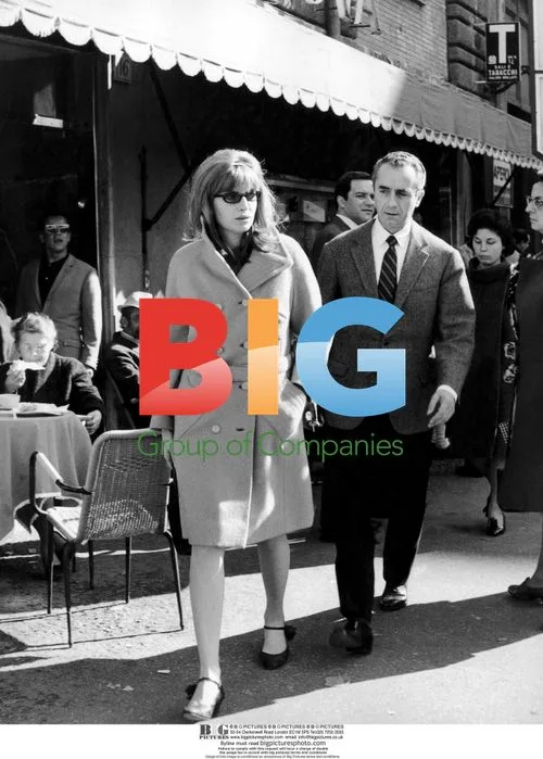 Antonioni and Vitti in Rome, 1966