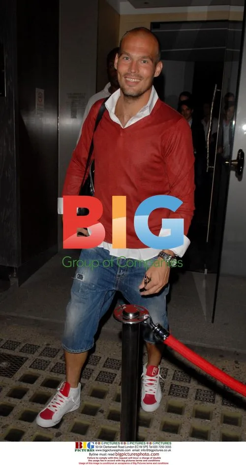 Freddie Ljungberg Leaving Nobu Restaurant in London