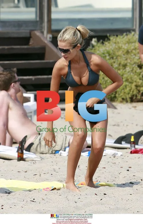 Surfer Koby Abberton and girlfriend Tahyna Tozzi at Polaroid Beach House