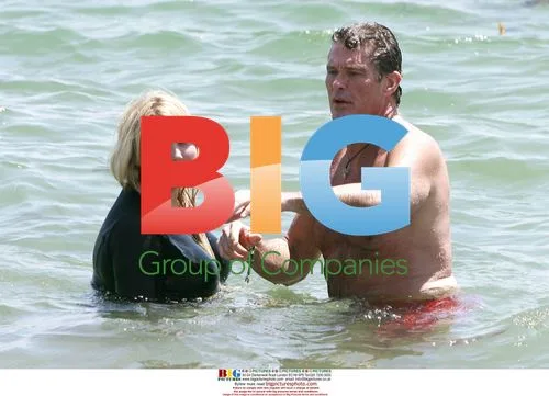 David Hasselhoff and Daughter at Malibu Beach