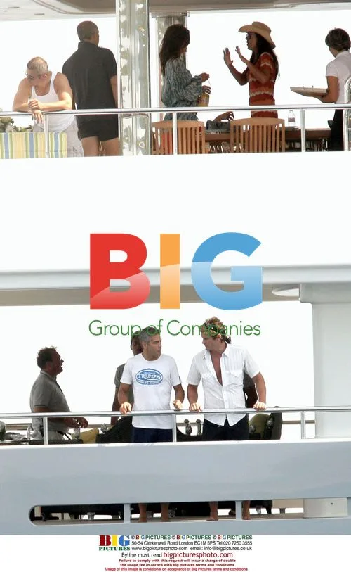 George Clooney on Yacht with Woman