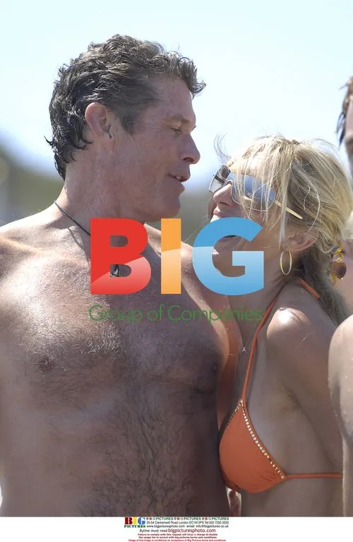David Hasselhoff and Daughter at Malibu Beach