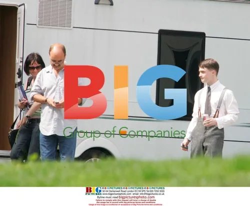 Daniel Radcliffe on the set of "My Boy Jack"