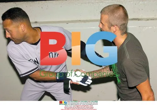 David Beckham and Derek Jeter at Toronto Blue Jays Game