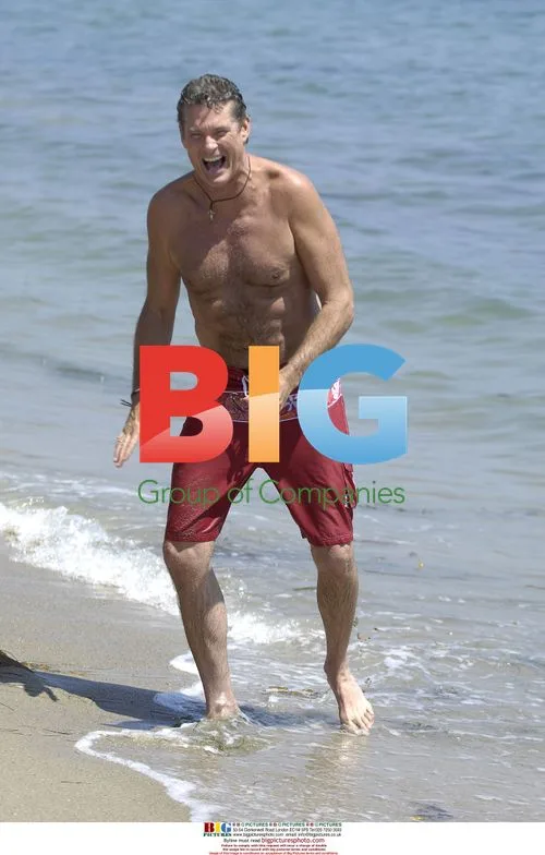 David Hasselhoff at Malibu Beach