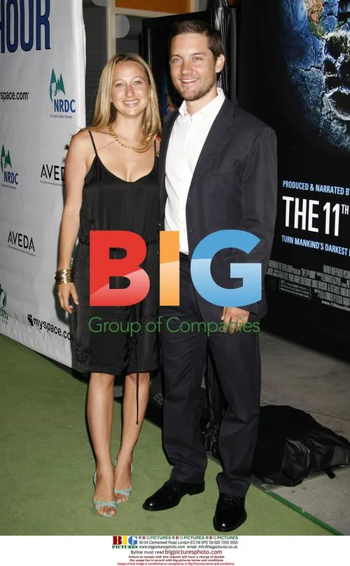 Tobey Maguire and Jennifer Meyer at "The 11th Hour" Premiere