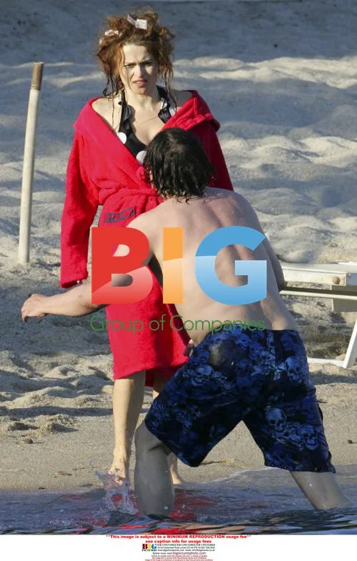 Tim Burton and Helena Bonham Carter on vacation in Italy