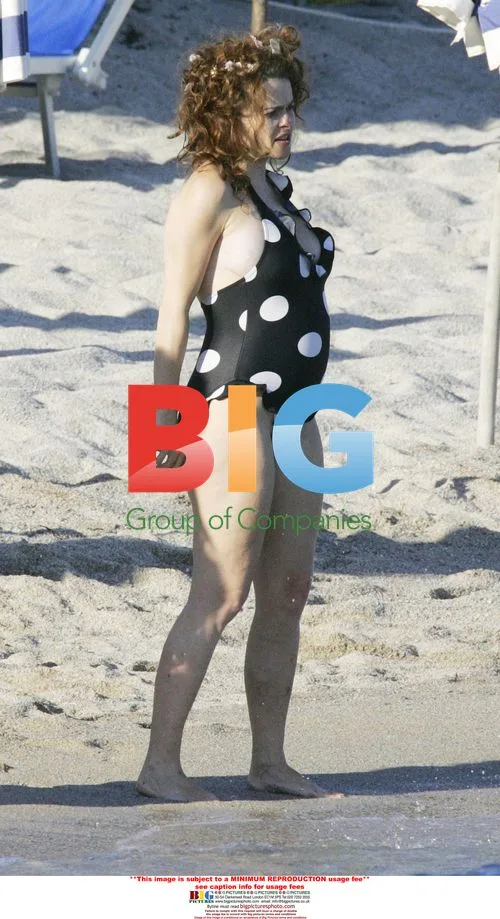 Tim Burton and Helena Bonham Carter on vacation in Italy