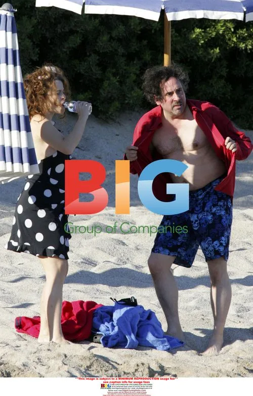 Tim Burton and Helena Bonham Carter on Italian holiday