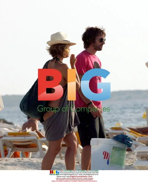 James Blunt and girlfriend in Formentera