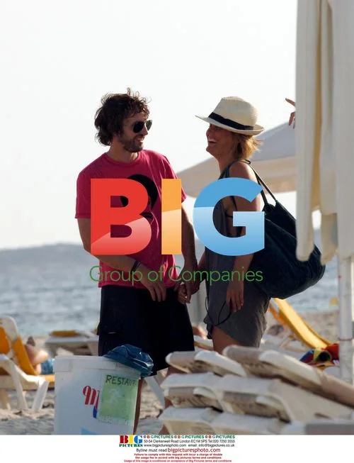 James Blunt and Girlfriend on Beach