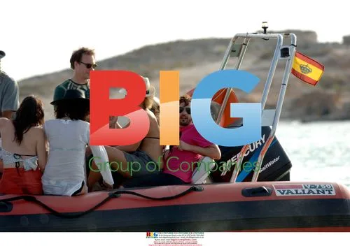 James Blunt with girlfriend and friends in Formentera