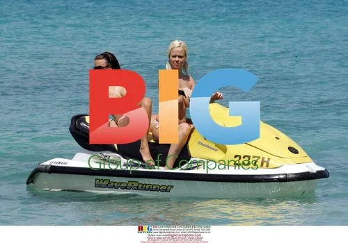 Sexy models on jet-skis in the Caribbean