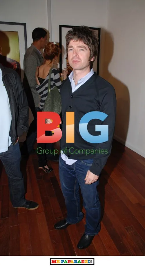 Sara McDonald and Noel Gallagher at Exhibition