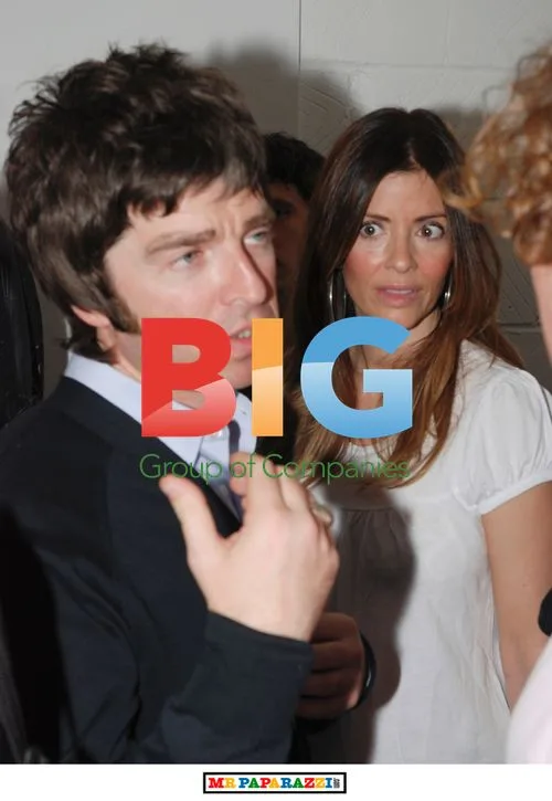 Noel Gallagher and Sara McDonald at Art Exhibition