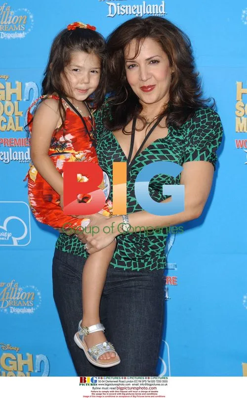 Maria Canals and daughter Bridget at 'High School Musical 2' premiere