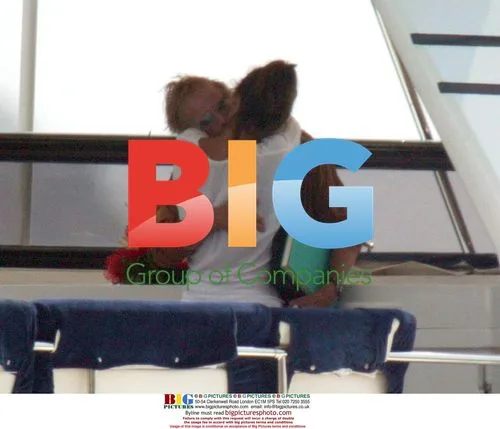 Sophie Marceau and Christophe Lambert on Boat
