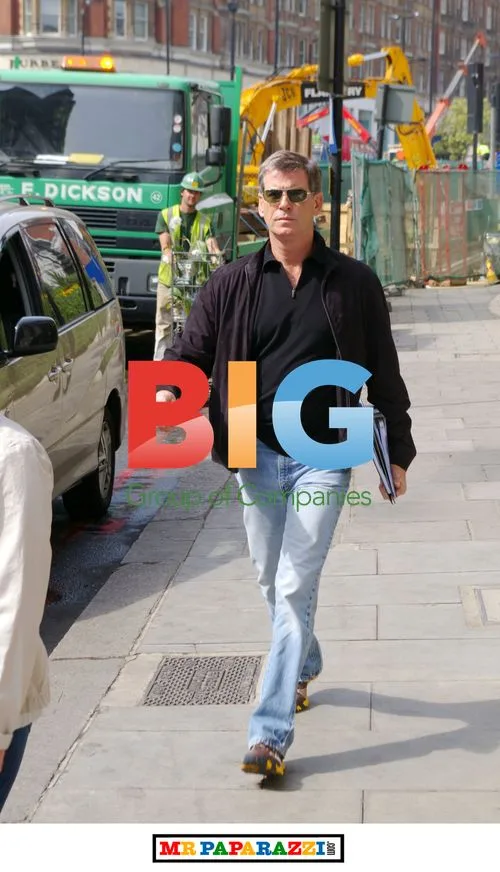 Mischa Barton and Pierce Brosnan in London